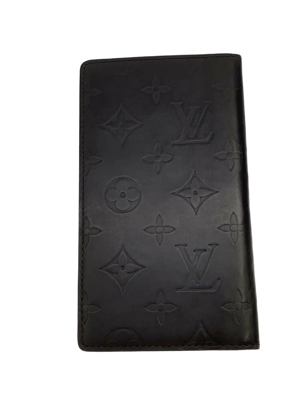 LOUIS VUITTON Card Case Wallet Black All over